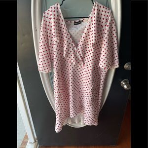 Pretty Little Thing White Hearts Dress!